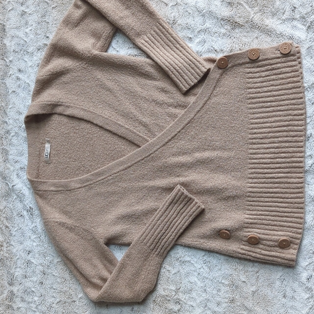 UGG Tinley Camel Wrap Sweater